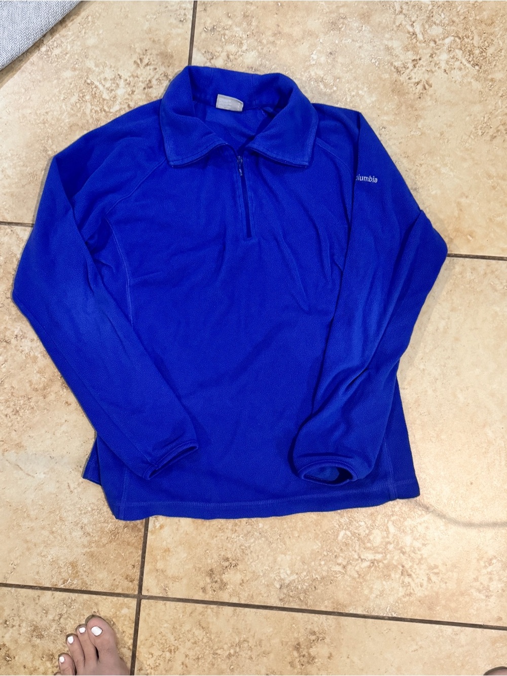 Columbia Blue Full-Zip Fleece Jacket